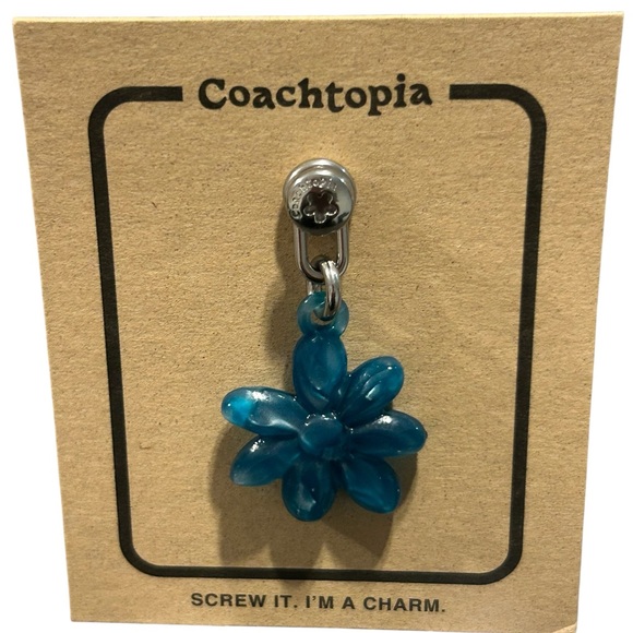 Coach Blue Flower Charm - Picture 1 of 1